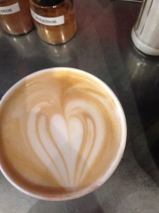 from a coffee shop the day after she died...love is everywhere, if you look for it.